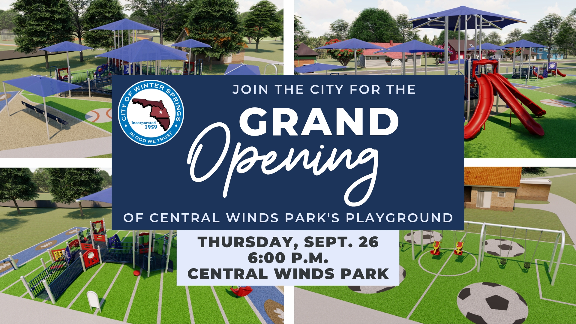 Central Winds Park Playground Grand Opening Winter Springs Florida